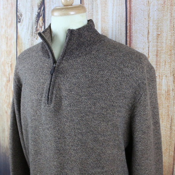 Brooks Brothers Men's Sweater XXL 1/4 Zip Wool - Picture 5 of 6